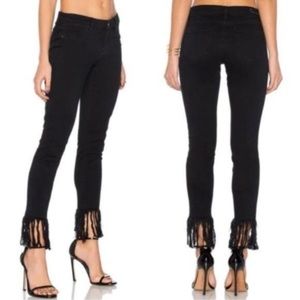 Blank NYC Be A Frayed Cropped Skinny Jeans